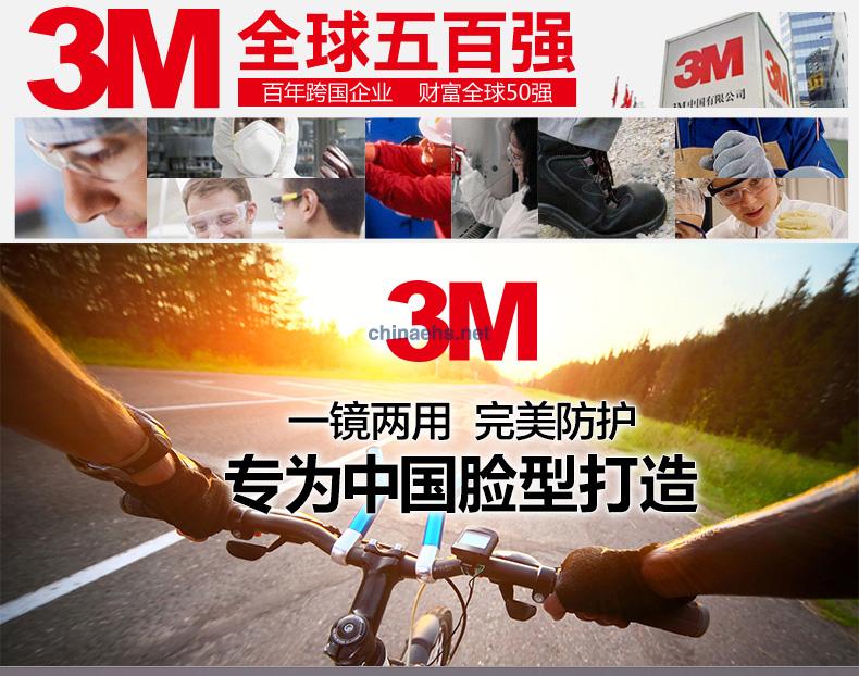 3M 12308 中國款一鏡兩用型防護(hù)眼鏡（無色鏡片，防霧）