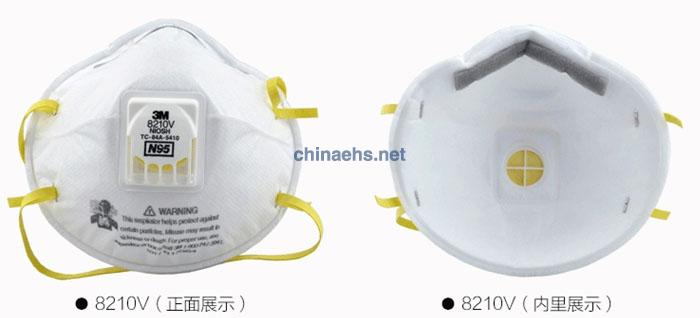 3M8210V N95帶呼吸閥防塵口罩 細節(jié)